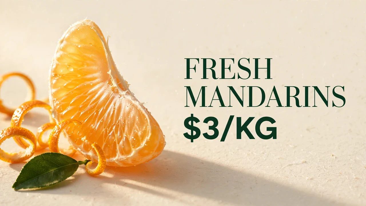 Fresh mandarin promotion