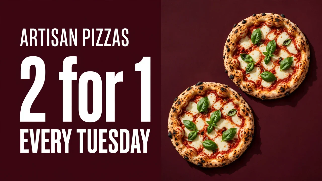 Two-for-one pizza promotion